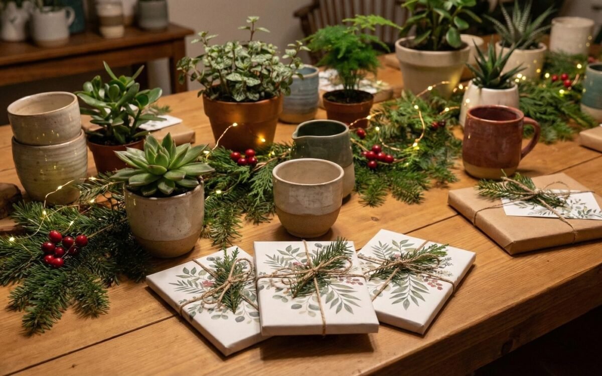 A curated holiday gift guide: plants, pottery, and gift cards from K.D. Nursery for easy holiday shopping -Holiday plant gifts Clarence NY Affordable holiday plant gifts clarence ny for friends and family