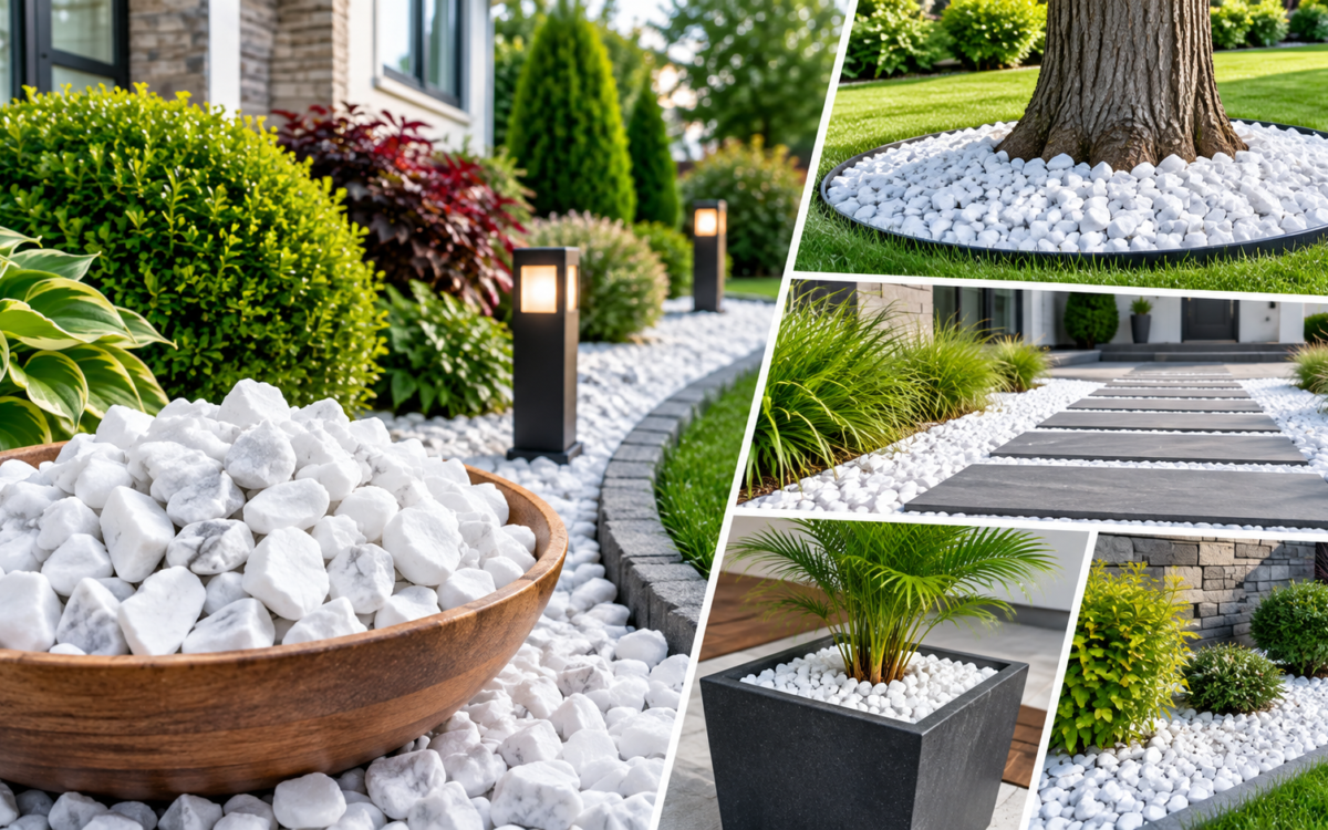 White Marble Chips & Decorative Stone